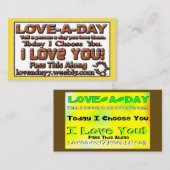 Love-a-Day Visitekaartjes (Voorkant / Achterkant)