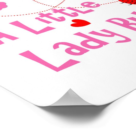 Love A Little Lady Bug Cute Kinder Poster (Hoek)