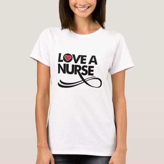 Love A Nurse T-shirt (Voorkant)