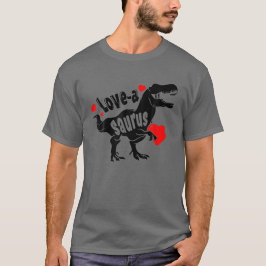 Love A Saurus Rex Dinosaur Funny 2022 Valentines D T-shirt (Voorkant)