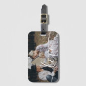 'Love' Aangepaste familiefoto met eigen naam Bagagelabel (Voorkant (verticaal))