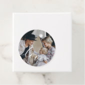 'Love' Aangepaste familiefoto met eigen naam Bedankjes Labels (In situ)