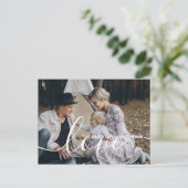 'Love' Aangepaste familiefoto met eigen naam Briefkaart (Staand voorkant)