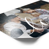 'Love' Aangepaste familiefoto met eigen naam Foto Afdruk (Hoek)