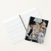 'Love' Aangepaste familiefoto met eigen naam Notitieboek (Binnen)
