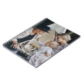 'Love' Aangepaste familiefoto met eigen naam Notitieboek (Linkerzijde)