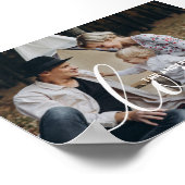 'Love' Aangepaste familiefoto met eigen naam Poster (Hoek)