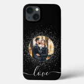 LOVE aangepaste foto zwart Case-Mate iPhone Case (Achterkant)