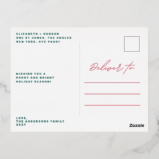 LOVE Aangepaste prettige feestdagen kerstfeest (Achterkant)