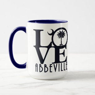 LOVE Abbeville SC 15oz Mok