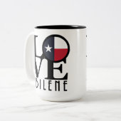 LOVE Abilene 15oz Tweekleurige Koffiemok (Voorkant links)