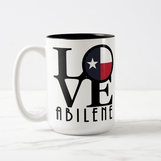 LOVE Abilene 15oz Tweekleurige Koffiemok (Links)