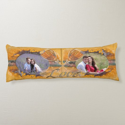 Love Abstract Sunset 0612 Lichaamskussen (Achterkant)