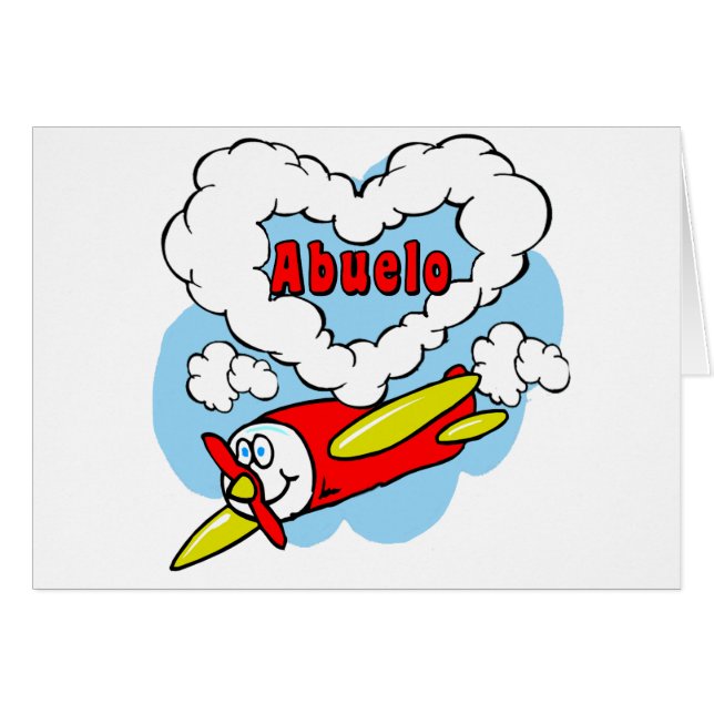Love Abuelo Kinder Airplane (Voorkant Horizontaal)