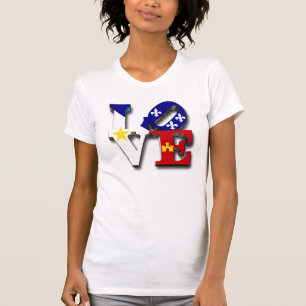 LOVE Acadiana French Louisiana T-shirt