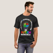 Love Accept Support Understand Autism Awareness Mo T-shirt (Voorkant volledig)