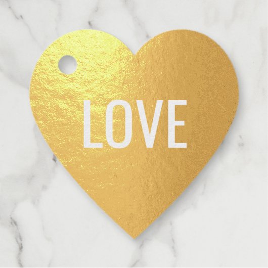 "LOVE" | Achterzijde blanco Bedankjes Labels (Voorkant)