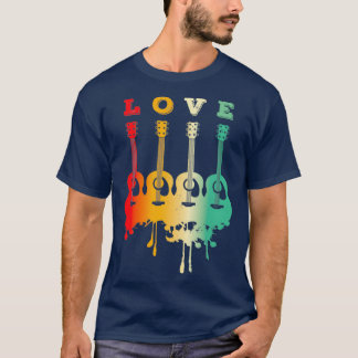 Love Acoustic Guitar Acoustic Guitar Player Gift A T-shirt