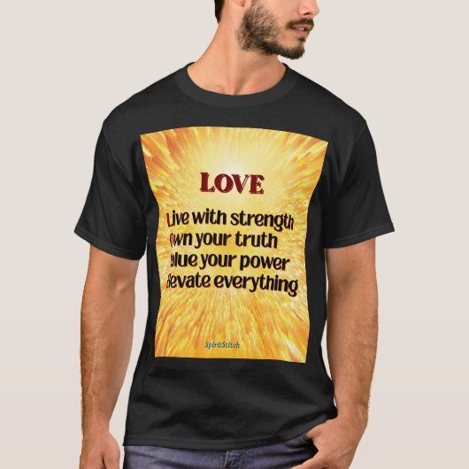LOVE Acroniem Inspirerend Mannen T-Shirt (Voorkant)