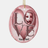 LOVE Acteur Masker  Keramisch Ornament (Rechts)