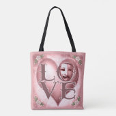 LOVE Acteur Masker  Tote Bag (Achterkant)