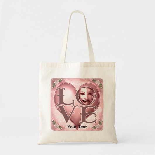 LOVE Acteur Masker Tote Bag (Voorkant)