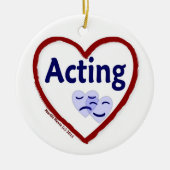 Love Acting Keramisch Ornament (Voorkant)
