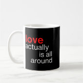 Love Actually Is All Around Funny Quote Family Mat Koffiemok (Links)