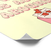 Love Actually Is All Around Retro Quote Esthetiek Poster (Hoek)