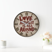 Love Actually Is All Around Romantic Quote Grote Klok (Huis)