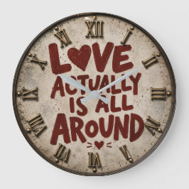 Love Actually Is All Around Romantic Quote Grote Klok