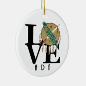 LOVE Ada Oklahoma Keramisch Ornament (Rechts)