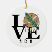 LOVE Ada Oklahoma Keramisch Ornament (Voorkant)