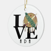 LOVE Ada Oklahoma Keramisch Ornament (Links)