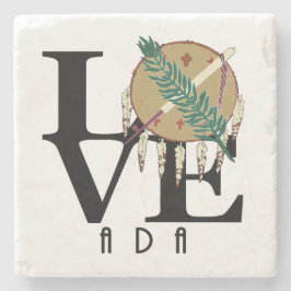 LOVE Ada Oklahoma Stenen Onderzetter