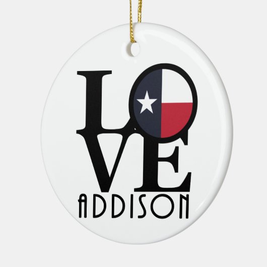 LOVE Addison Keramisch Ornament (Links)