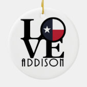 LOVE Addison Keramisch Ornament (Achterkant)