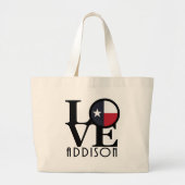 LOVE Addison Texas Grote Tote Bag (Voorkant)