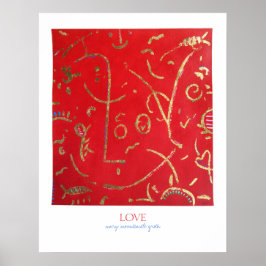 LOVE afdrukken Poster