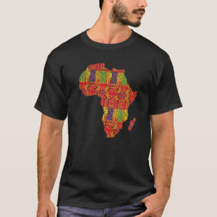 Love Africa African Land Map Pride Black History M T-shirt