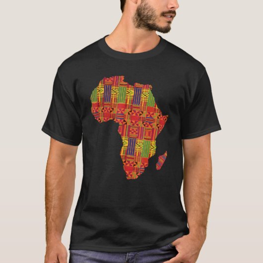 Love Africa African Land Map Pride Black History M T-shirt (Voorkant)