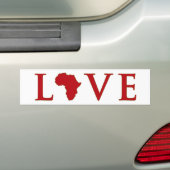 Love Africa Bumpersticker (Op auto)