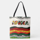 Love Africa Large Canvas tas (Voorkant)