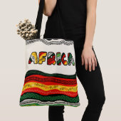 Love Africa Large Canvas tas (Dichtbij)