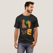 Love Africa Map Melanin African Continent American T-shirt (Voorkant volledig)