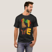 Love Africa Map Melanin African Continent American T-shirt (Voorkant volledig)