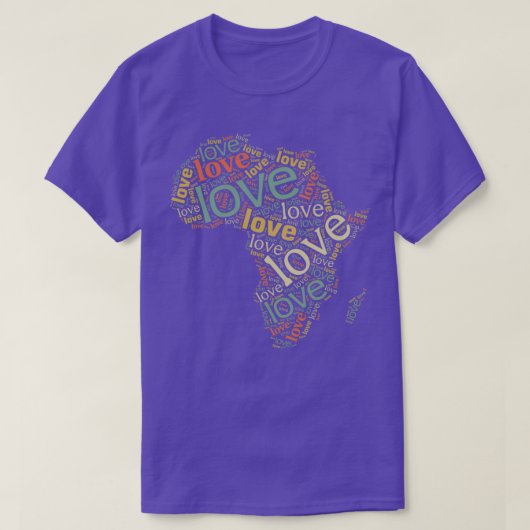 Love Africa Map T-shirt (Design voorkant)
