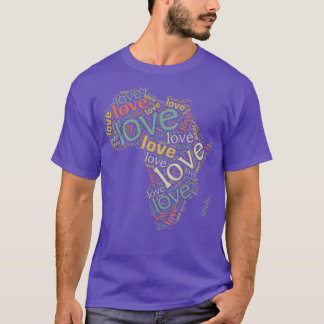 Love Africa Map T-shirt