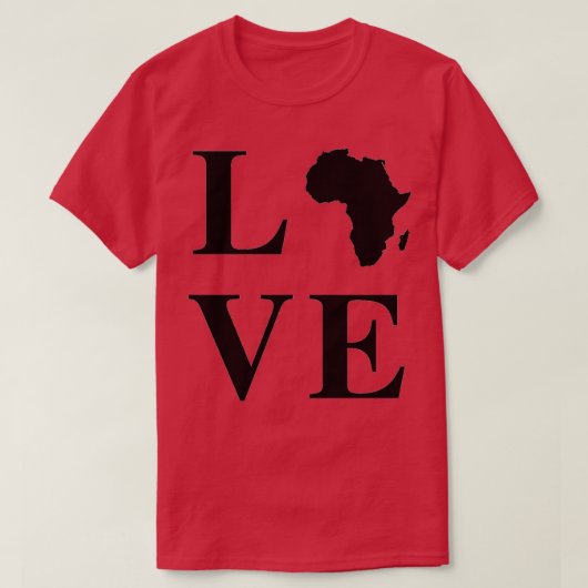 Love AfricaTShirt T-shirt (Design voorkant)