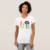 LOVE Afrocentric Lips T-Shirt (Voorkant volledig)